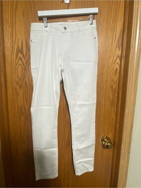 Peter Nygard white denim pants female